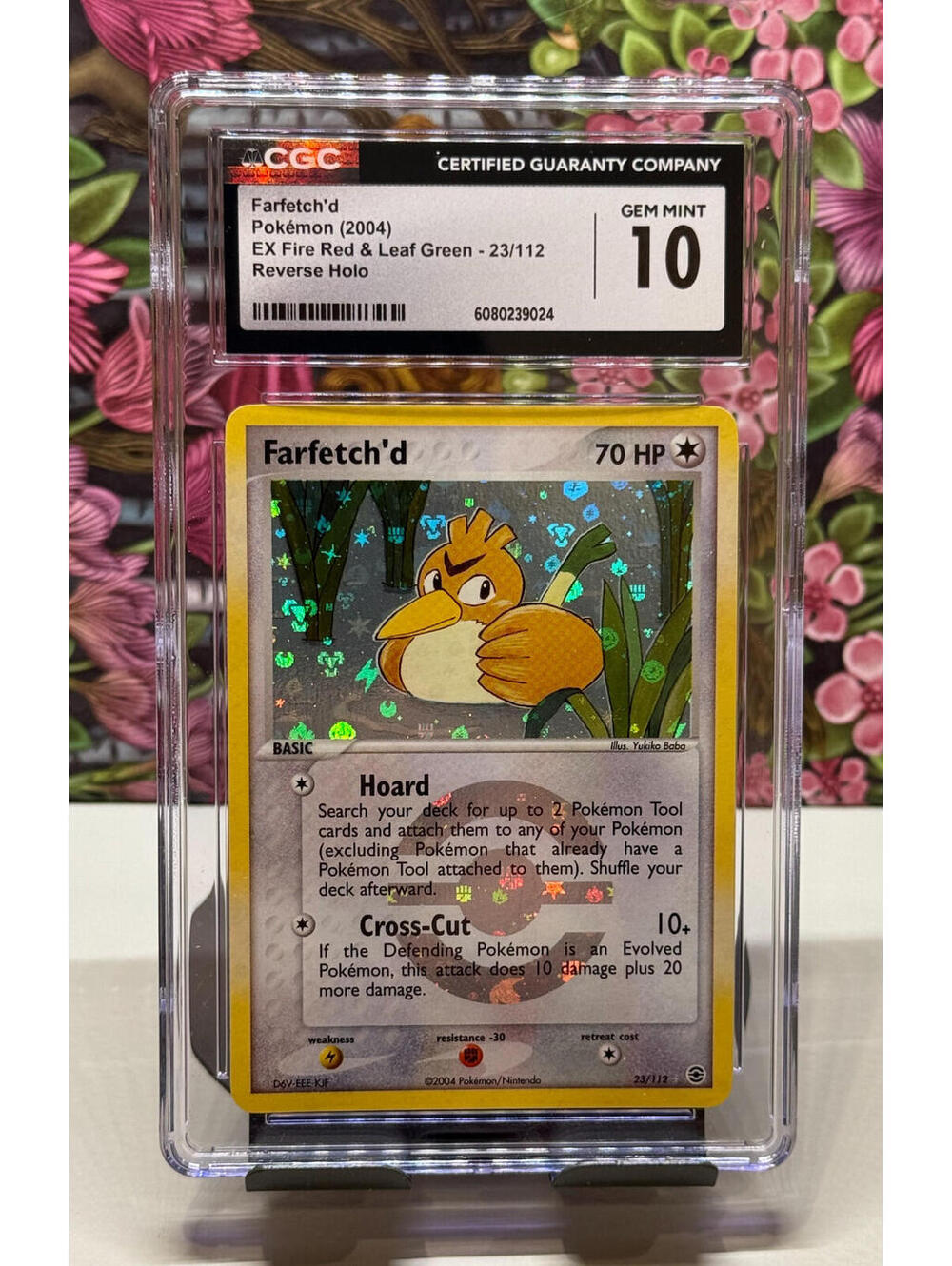 Farfetch’d EX FireRed & LeafGreen 23/112 Reverse Holo 2004 CGC 10